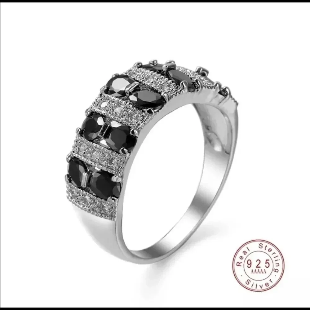- Authentic Pure Silver Color Band Promise ring